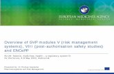 Overview of GVP modules V (risk management systems) and VIII (post