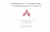 Ubiquitous Computing â€“ Computing in Context