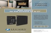 Wall mounts for flat screens up to 21 - Lucasey Manufacturing Corp