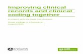 Improving clinical records and clinical coding together