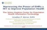 Harnessing the Power of EHRs HIT to Improve Population Health