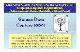 METADATA AND NUMERICAL DATA CAPTURE: Liquid-Liquid Equilibria