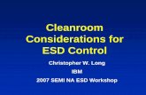 Cleanroom Considerations for ESD Control - SEMI - Home | SEMI.ORG