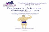 Beginner to Advanced Workout Program - Natural Home Cures
