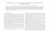 Preserving Privacy and Utility in RFID Data Publishing