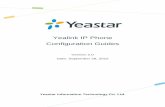 Yealink Configuration Guides - Yeastar