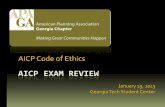AICP EXAM REVIEW - Georgia Planning Association