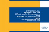 UNCITRAL Model Law on Electronic Commerce Guide to Enactment 1996