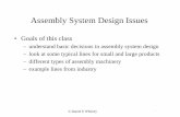 Assembly System Design Issues - [email protected]