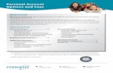 Personal Account Options and Fees