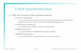 Clock Synchronization - University of Idaho
