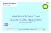 Urban Energy Systems Project