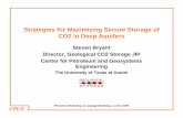 Strategies for Maximizing Secure Storage of CO2 in Deep Aquifers