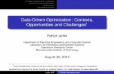 Data-Driven Optimization: Contexts,