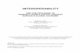 Interoperability and the Exchange of Humanly Usable Digital Content Across a Global Economy