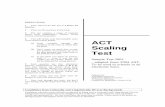 1 minutes. 2 3 4 ACT Scaling Test