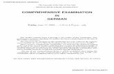 COMPREHENSIVE EXAMINATION IN GERMAN - Elementary, Intermediate
