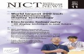 Special Issue on Stereoscopic Images - NICT