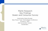 Maritz Research Key Findings Dealer and Consumer Survey