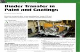 Binder Transfer in Paint and Coatings - PSG