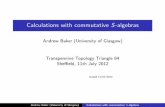 Calculations with commutative S-algebras