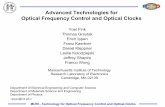 Advanced Technologies for Optical Frequency Control and
