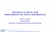 Variation in 45nm and Implications for 32nm and Beyond