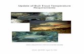 Update of bull trout temperature requirements