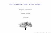 ASTs, Objective CAML, and Ocamlyacc