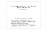 Fitting probability models to frequency data