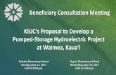 KIU’s Proposal to Develop a Pumped-Storage Hydroelectric ...