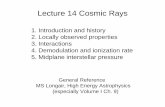 Lecture 14 Cosmic Rays - University of California, Berkeley