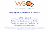 Paying for Platform as a Service