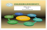 Physics XII Assessment - zueb.edu.pk