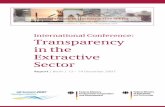 International Conference: Transparency in the Extractive Sector