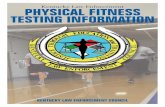 Kentucky Law Enforcement PHYSICAL FITNESS TESTING INFORMATION