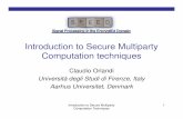 Introduction to Secure Multiparty Computation techniques