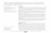 Abbreviated Mindfulness Intervention for Job Satisfac- tion