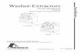 Installation for Washer-Extractors, Pocket Hardmount Variable