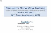 Rainwater Harvesting Training - Texas Water Development Board