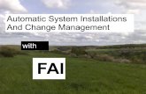 Automatic System Installations And Change Management