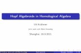 Hopf Algebroids in Homological Algebra
