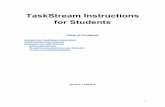 TaskStream Instructions for Students