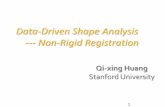 Data-Driven Shape Analysis --- Non-Rigid Registration