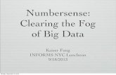 Numbersense: Clearing the Fog of Big Data