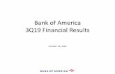 Q3 2019 Bank of America Investor Relations Presentation