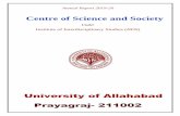 Centre of Science and Society - allduniv.ac.in