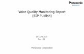 Voice Quality Monitoring Report (SIP Publish)