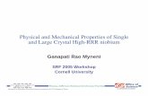 Physical and Mechanical Properties of Single and Large ...