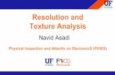 Resolution and Texture Analysis